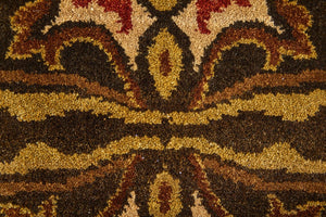 2 X 3 Wool Ikat Hand Knotted Area Rug Artisan Crafted Stain Resistant Accent