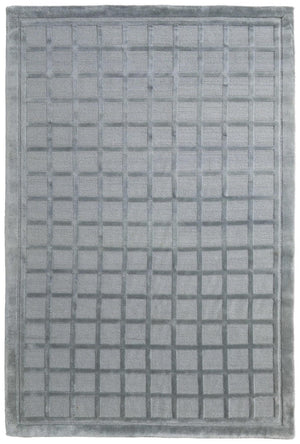 HomeRoots 2 X 3 Hand Knotted Wool Geometric Area Rug in Gray Blue Artisan Crafted 743950