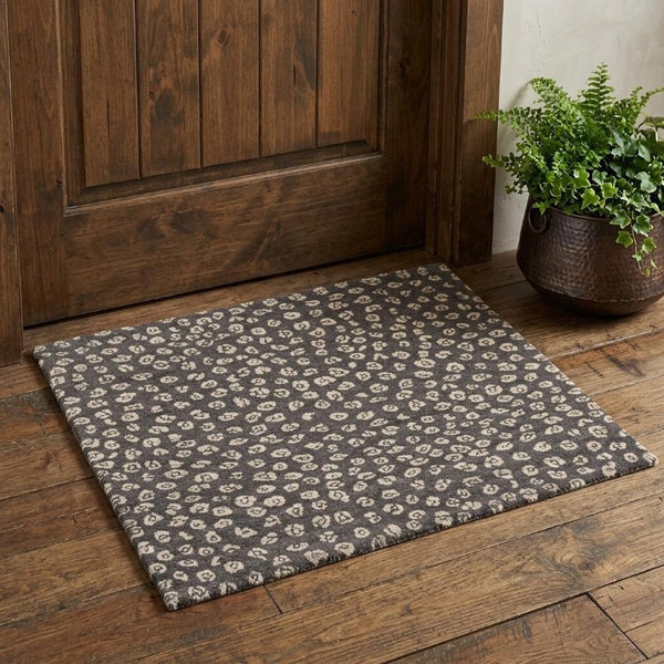 2x3 Hand Knotted Wool Area Rug Lodge Animal Print Stain Resistant Artisan Mat