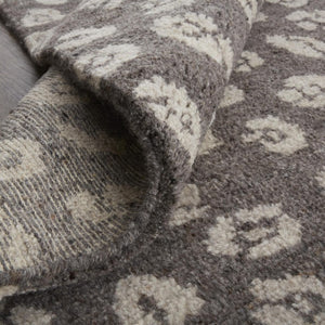 2x3 Hand Knotted Wool Area Rug Lodge Animal Print Stain Resistant Artisan Mat