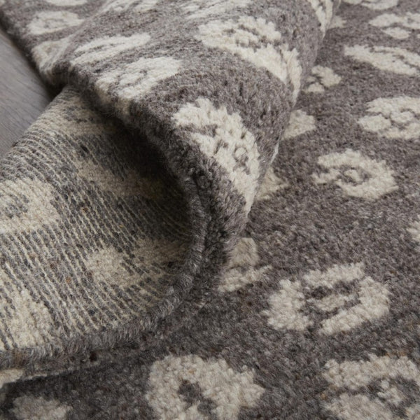 2x3 Hand Knotted Wool Area Rug Lodge Animal Print Stain Resistant Artisan Mat