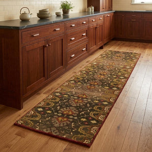 8 Ft Hand Knotted Wool Ikat Area Rug Stain Resistant Artisan Craft for Any Room