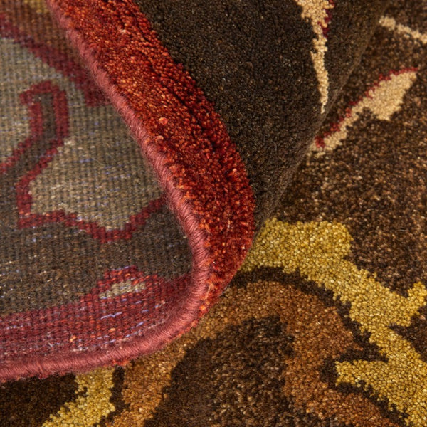 8 Ft Hand Knotted Wool Ikat Area Rug Stain Resistant Artisan Craft for Any Room