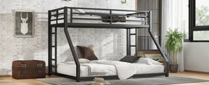 English Elm Metal Twin Xl Over Queen Bunk Bed For Teens & Adults - Space-Saving, Sturdy & Noise-Reducing Design! W1580P243343
