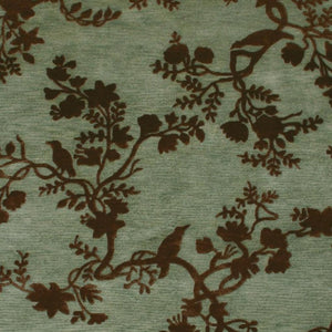 3x5 Hand Knotted Wool Floral Area Rug Mid-century Artisan Craft Stain Resistant