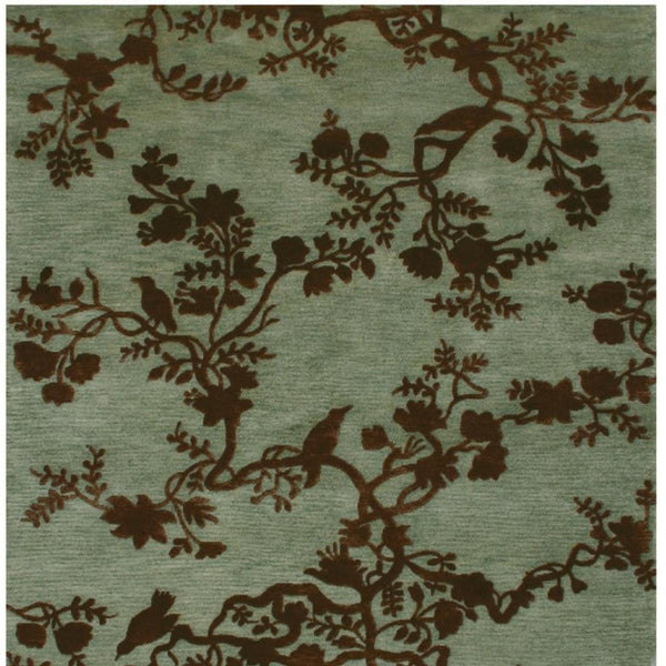 3x5 Hand Knotted Wool Floral Area Rug Mid-century Artisan Craft Stain Resistant