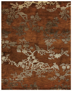 3x5 Hand Knotted Wool Floral Area Rug Mid-century Artisan Stain Resistant Accent