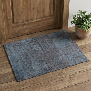3 X 5 Hand Woven Abstract Area Rug in Blue Taupe for Entryway or Bedroom