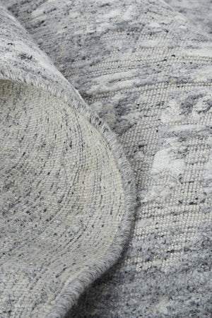 3 X 5 Hand Woven Abstract Area Rug Silver Gray Artisan Persian Style Accent