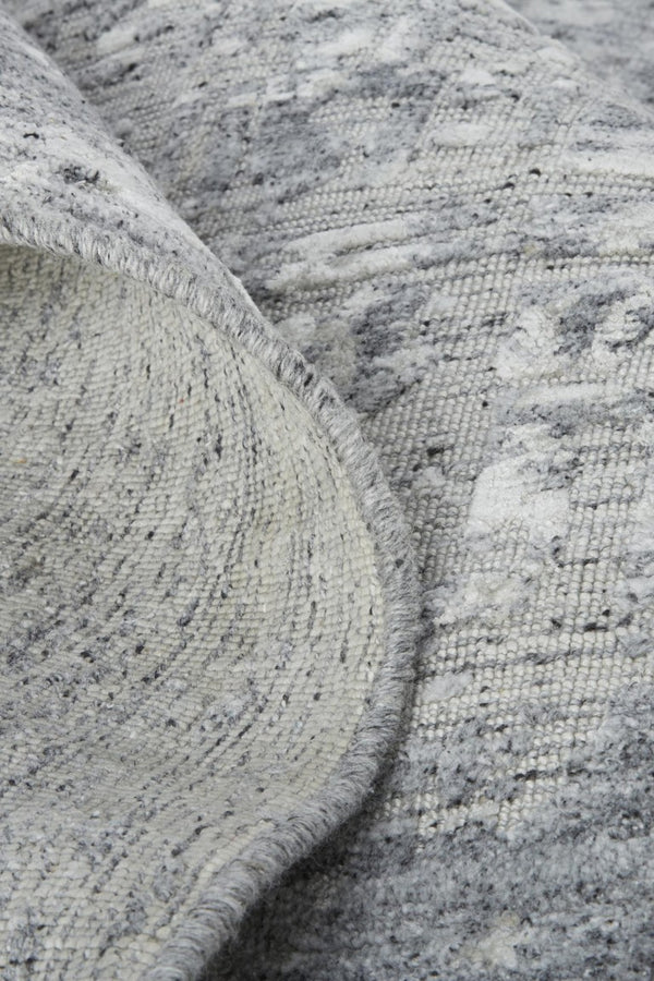 3 X 5 Hand Woven Abstract Area Rug Silver Gray Artisan Persian Style Accent