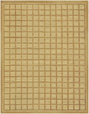 HomeRoots 4x6 Hand Knotted Wool Area Rug Geometric Pattern Stain Resistant Artisan Craft 744027