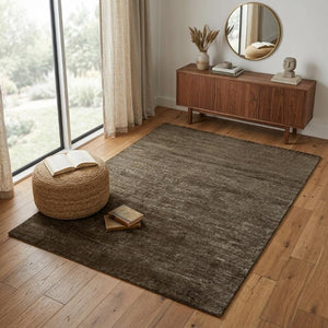 4 X 6 Hand Knotted Wool Blend Abstract Area Rug Artisan Crafted for Any Room