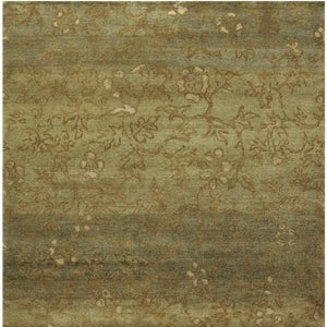 4x6 Hand Knotted Wool Floral Rug Artisan Crafted Stain Resistant Accent Mat