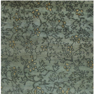 4x6 Hand Knotted Wool Floral Area Rug Stain Resistant Artisan Crafted Accent