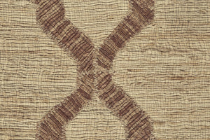 4 X 6 Hand Woven Jute Area Rug Artisan Floral Pattern for Bedroom or Entryway