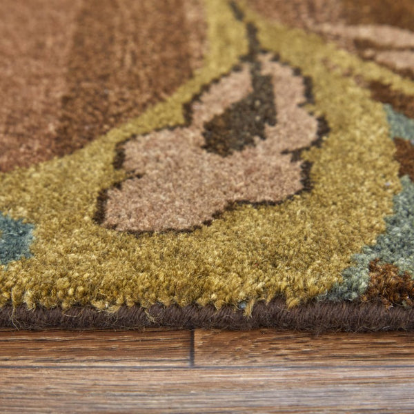 4x6 Hand Knotted Wool Floral Area Rug Stain Resistant Artisan Crafted Traditional