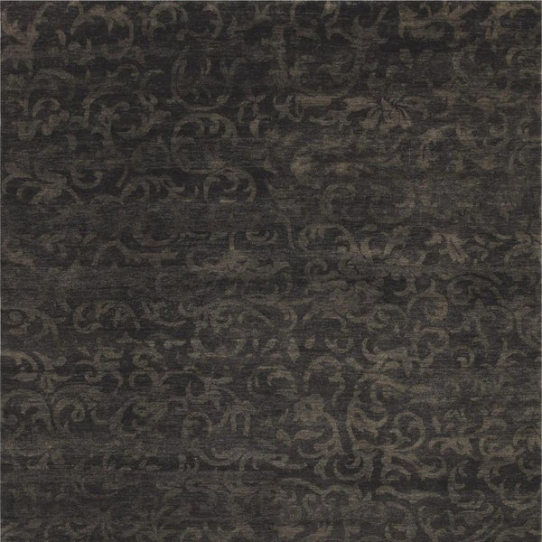 4 X 6 Hand Knotted Wool Floral Area Rug Artisan Crafted Stain Resistant Brown