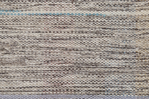 5 X 8 Handwoven Wool Area Rug Moroccan Artisan Weave Stain Resistant Tan Brown