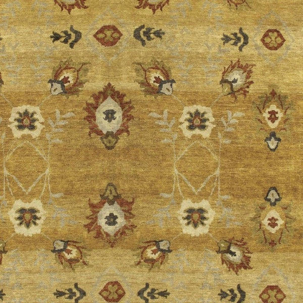 5x8 Hand Knotted Wool Floral Area Rug Artisan Crafted Stain Resistant Cottage