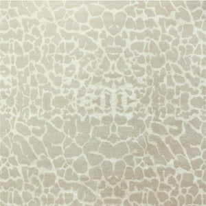 5x8 Ivory Beige Wool Blend Animal Print Hand Knotted Artisan Area Rug for Living Room