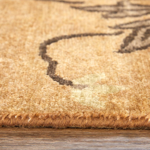 5x8 Hand Knotted Wool Area Rug Floral Artisan Weave Stain Resistant Living Room