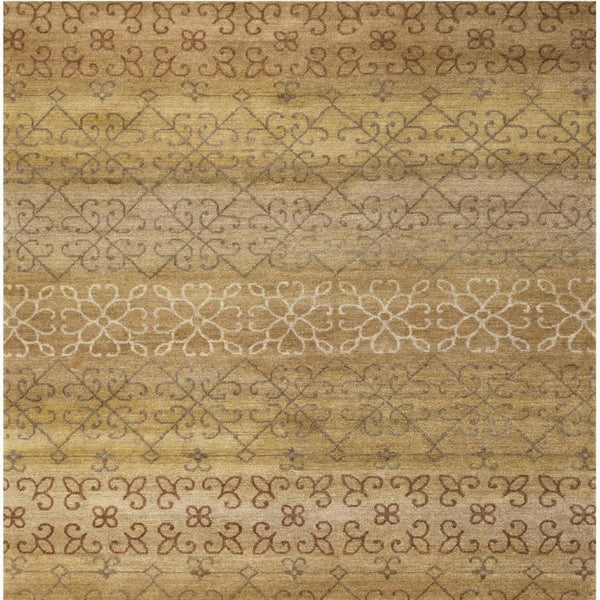 5x8 Hand Knotted Wool Geometric Area Rug Stain Resistant Artisan Crafted Accent
