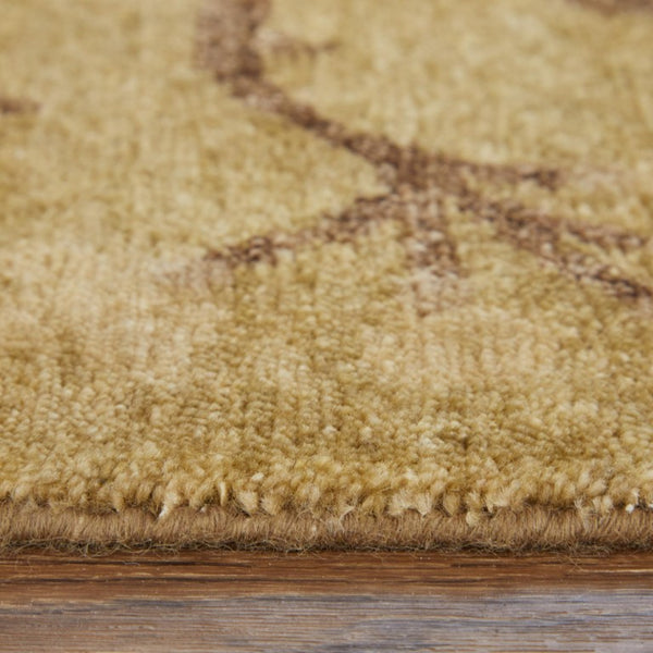 5 X 8 Hand Knotted Wool Floral Area Rug Stain Resistant Artisan Crafted Indoor