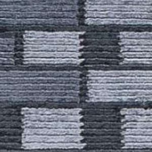 5 X 8 Hand Knotted Wool Blend Area Rug with Blue Gray Stripes for Living Room