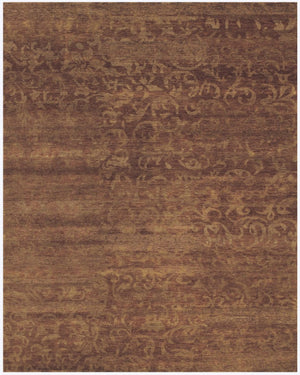 HomeRoots 5x8 Hand Knotted Wool Area Rug Floral Artisan Craft Stain Resistant Living Room 744163