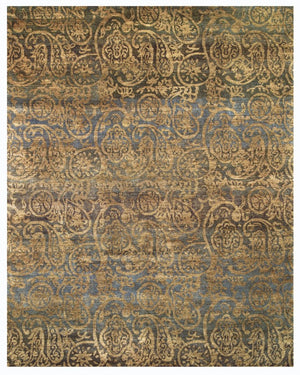 5x8 Hand Knotted Wool Paisley Area Rug Artisan Crafted Stain Resistant Floor Accent