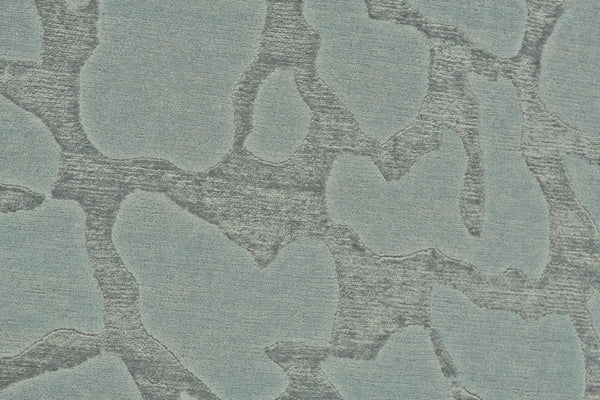5x8 Hand Knotted Wool Blend Area Rug in Abstract Green Blue Artisan Weave