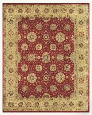 5 X 8 Hand Knotted Wool Oriental Area Rug Stain Resistant Artisan Crafted