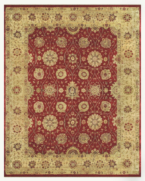 5 X 8 Hand Knotted Wool Oriental Area Rug Stain Resistant Artisan Crafted