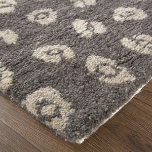 5x8 Hand Knotted Wool Area Rug Lodge Animal Print Stain Resistant Artisan