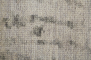 5 X 8 Hand Knotted Wool Abstract Area Rug Ivory Gray Artisan Stain Resistant