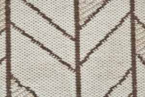 8x10 Handwoven Wool Chevron Area Rug Stain Resistant Artisan Craft for Living Room