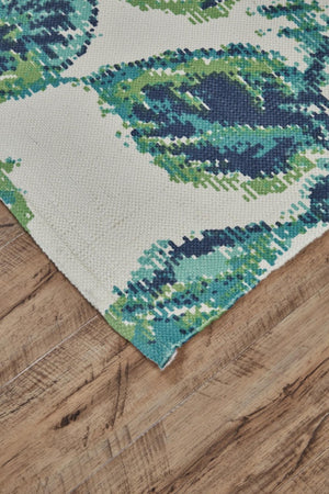 8x11 Hand Woven Floral Area Rug Stain Resistant Polyester for Living Room