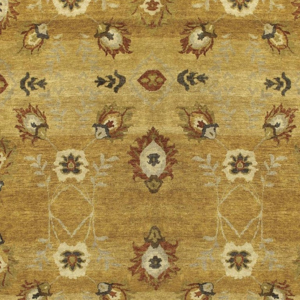 8x10 Hand Knotted Wool Floral Area Rug Artisan Crafted Stain Resistant Cottage