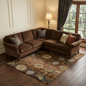 8 X 10 Hand Knotted Wool Floral Area Rug Stain Resistant Artisan Traditional