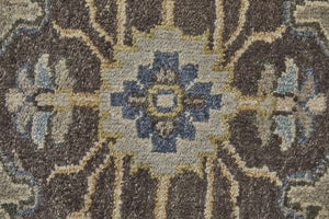 8 X 10 Hand Knotted Wool Medallion Area Rug Stain Resistant Traditional Style
