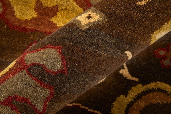 8x10 Hand Knotted Wool Ikat Area Rug Artisan Crafted Stain Resistant Living Room
