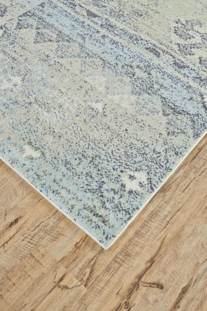 8 Foot Abstract Round Area Rug in Polypropylene with Artsy Multicolor Design