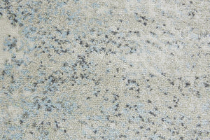 8 Foot Abstract Round Area Rug in Polypropylene with Artsy Multicolor Design