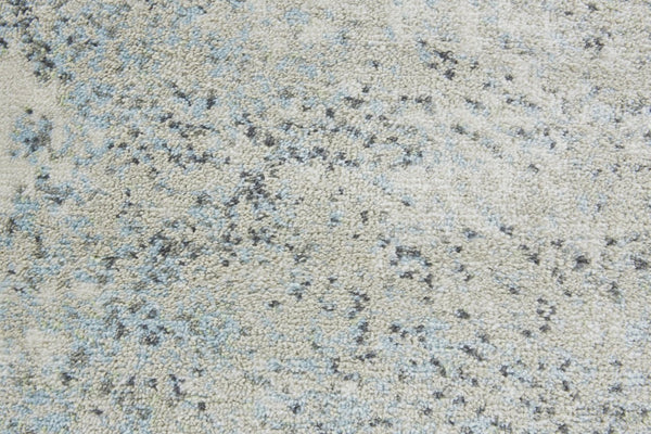 8 Foot Abstract Round Area Rug in Polypropylene with Artsy Multicolor Design