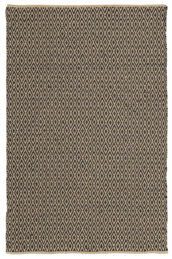 HomeRoots 8x11 Hand Woven Geometric Area Rug Stain Resistant Polyester for Living Rooms 744272