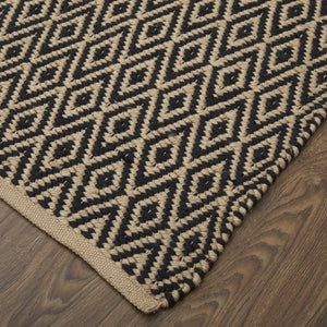 8x11 Hand Woven Geometric Area Rug Stain Resistant Polyester for Living Rooms