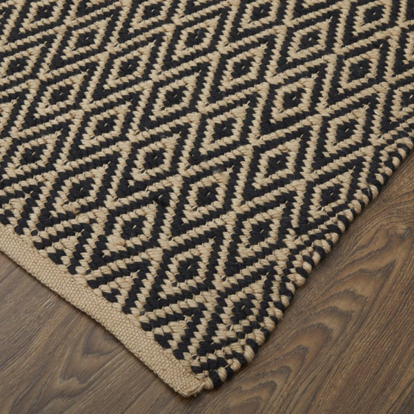 8x11 Hand Woven Geometric Area Rug Stain Resistant Polyester for Living Rooms