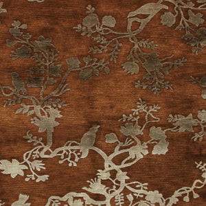 8x10 Hand Knotted Wool Floral Area Rug Mid-century Style Stain Resistant Artisan