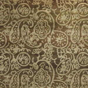 8 X 10 Hand Knotted Wool Paisley Area Rug Stain Resistant Artisan Crafted