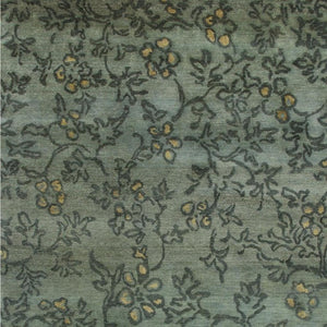 8x10 Hand Knotted Wool Floral Area Rug Artisan Crafted Stain Resistant Living Room